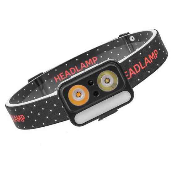 Ліхтар налобний 2069-XPG+XPG+5SMD Motion sensor OB-25 Київ