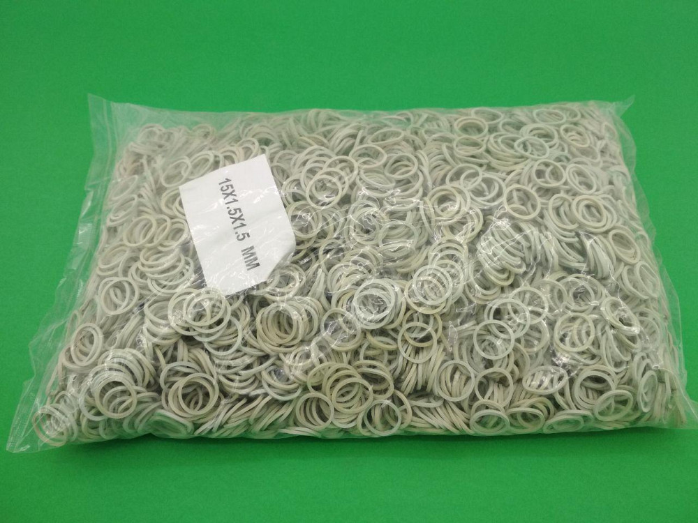 Резинки для зелени Plast №15 белые, 1.5 мм (фасовочные резинки для укропа и петрушки, 1 кг) (1 пачка) Харьков - изображение 6