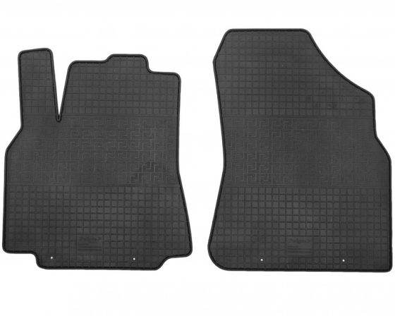 Резиновые коврики (передние) Citroen Berlingo II, Peugeot Partner II 2008–2018 (евроклетка Polytep, борт 1 см) Чортков