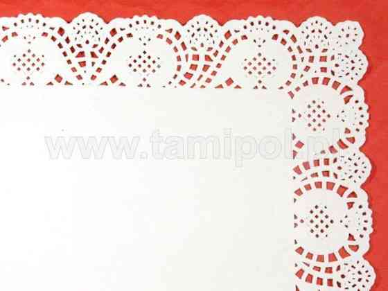 Ажурные салфетки  прямоугольные 32х45(100шт) белая (1 пачка) Харьков