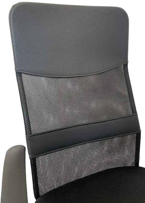 Офисное кресло руководителя Tehforward Ultra хром Tilt Черный Киев - изображение 6