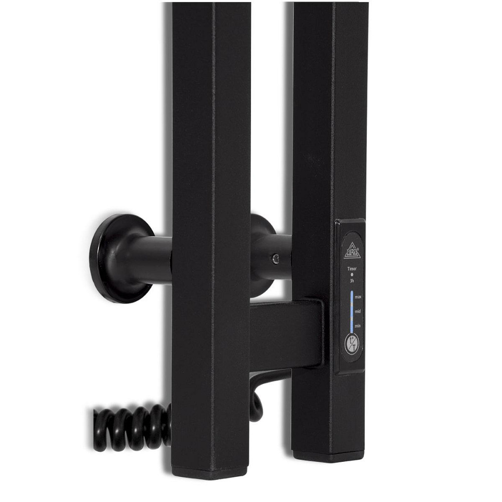 Електрична сушарка для рушників Laris Зебра ДУЕТ 80х1200 Е чорний Київ - фото 5