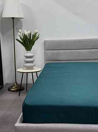 Ecotton Простирадло на резинці Ecotton 180х200 см ізумрудний Dark Green 24585 Київ