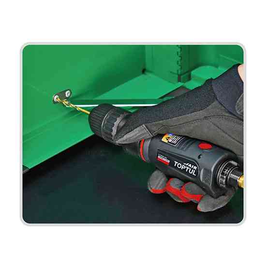 Пневмодриль реверсивний 3/8" (4000б/хв; самозатискний патрон) TOPTUL KAQC1240 Чернігів