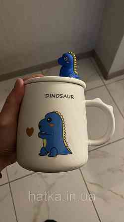 Кухоль з кришкою і ложкою Olens "Дракоша" 450 мл в асорт Київ