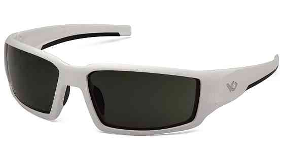 Окуляри захисні Venture Gear Pagosa White (forest gray) Anti-Fog, сіро-зелені в білій оправі Запоріжжя