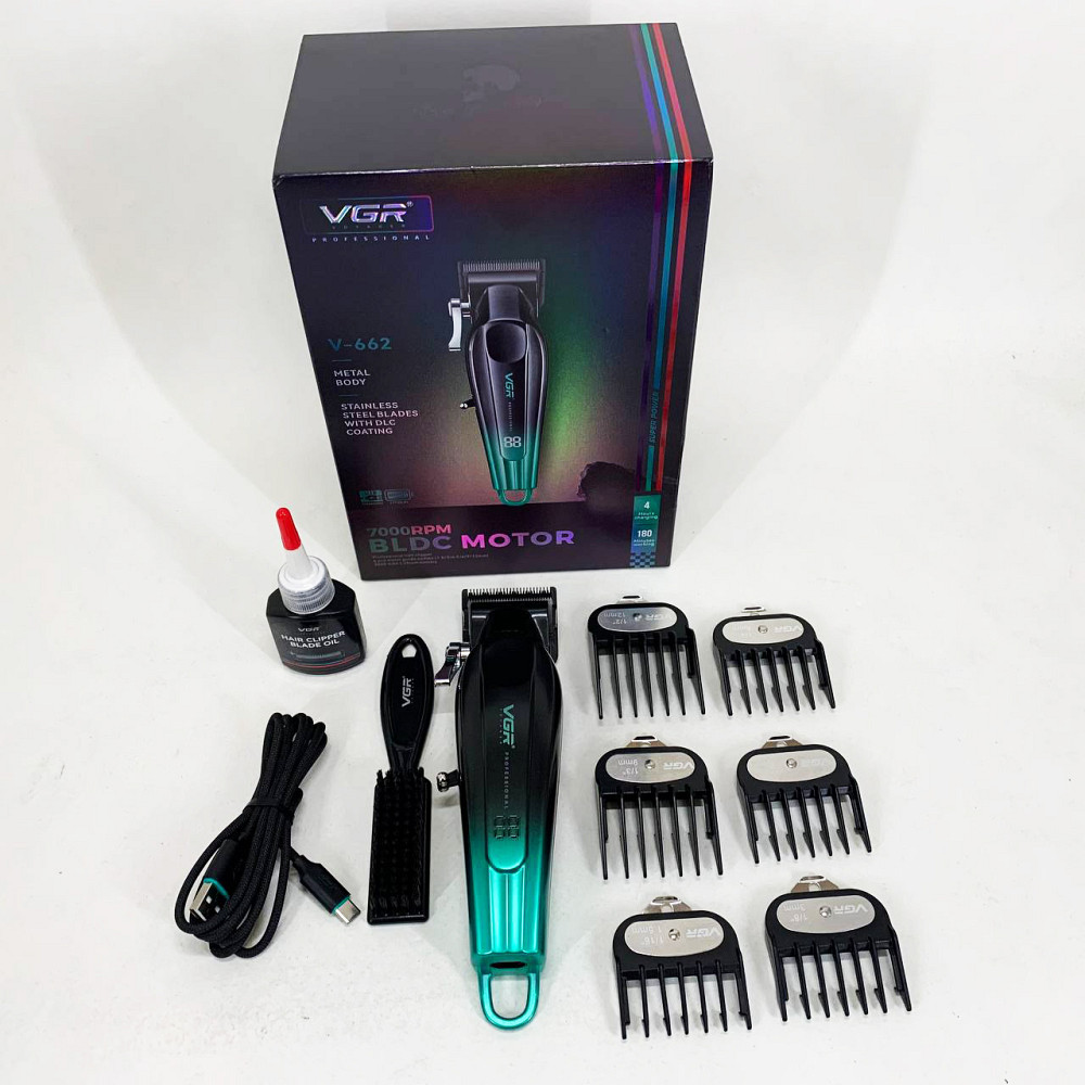 Машинка-тример 3 в 1 для стрижки волосся VGR V-662, Тример для стрижки акумуляторний професійний DF-32 Івано-Франківськ - фото 1