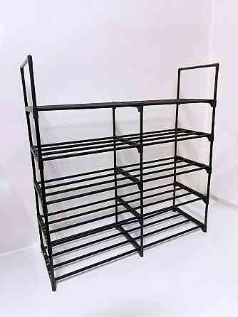 Модульная полочка для обуви, черный органайзер на 5 полочек для передней 85x90x28 см Черная Каменец-Подольский