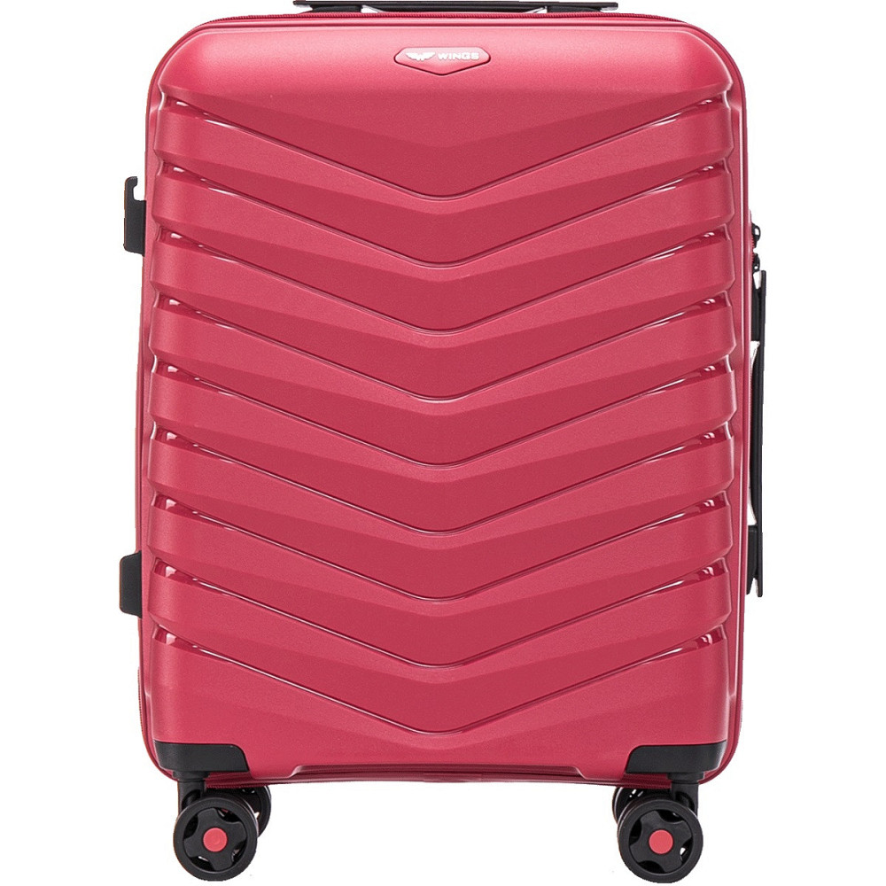 Валіза поліпропіленова WINGS PHX01 мала 55 см червона Київ - фото 2