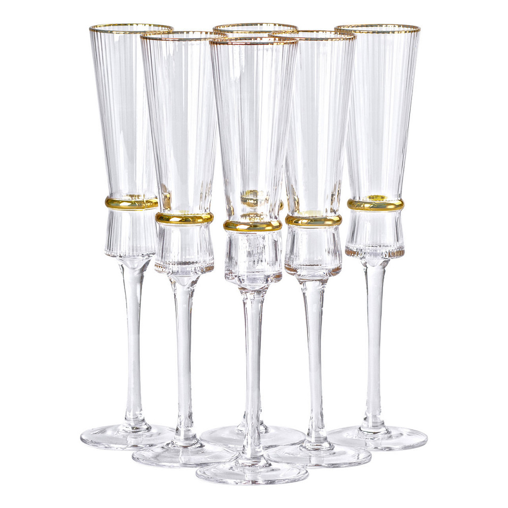 Бокалы для шампанского, 200 мл, набор из 6 штук HP-16-8 Киев - изображение 1