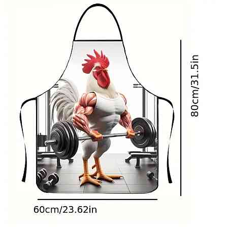 Фартух з приколом Півень 80 на 60 см різнобарвний Київ