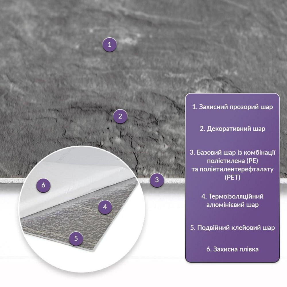 Самоклеюча стінова PET плитка 600х300х2мм SW-00002330 Київ - фото 2