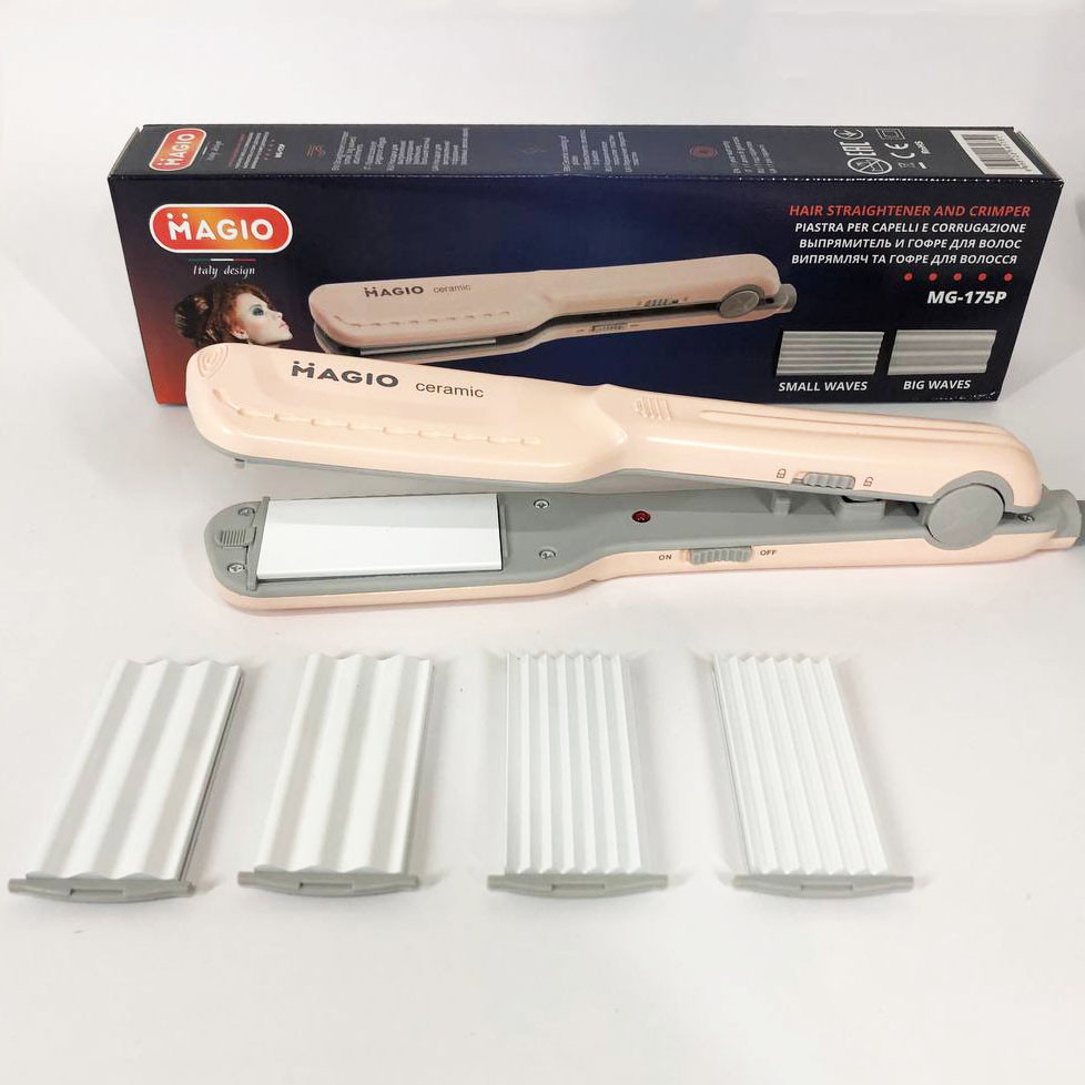 Электрический выпрямитель для гладких волос MAGIO, Плойка-выпрямитель, Гофре плойка утюжок для волос HA-48 Львов - изображение 10