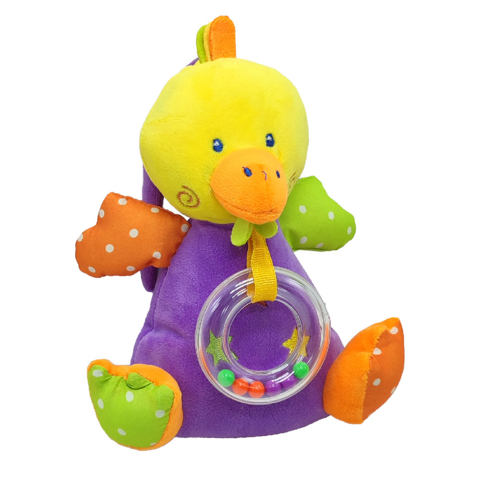 Погремушка - мягкая игрушка Bambi C20560 с музыкальным механизмом Уточка Винница - изображение 1