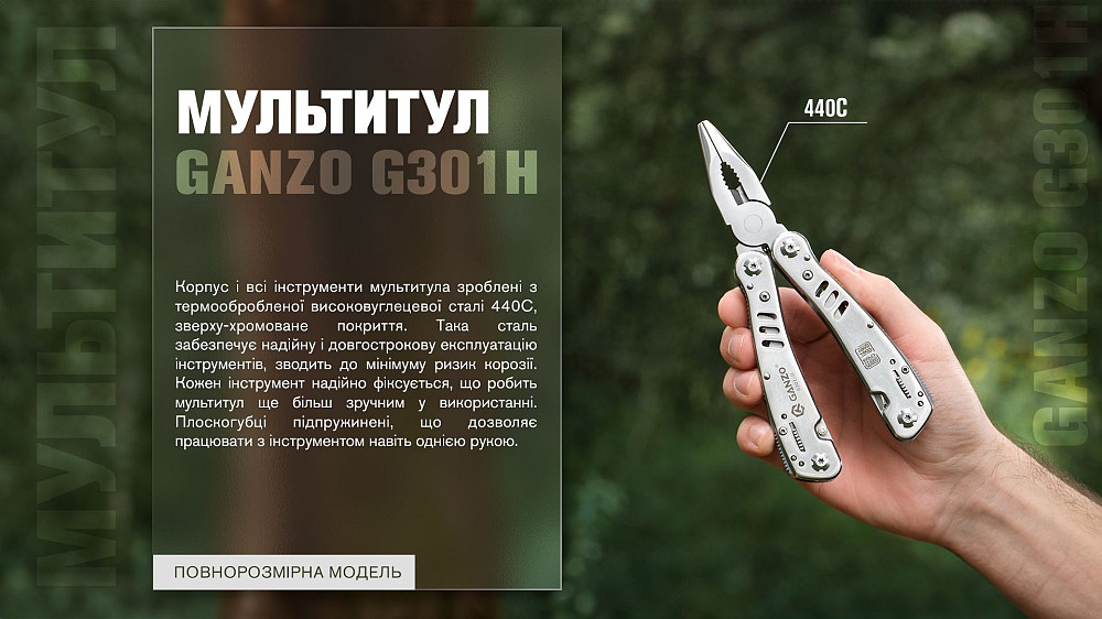 Мультитул Multi Tool Ganzo G301-H Киев - изображение 18
