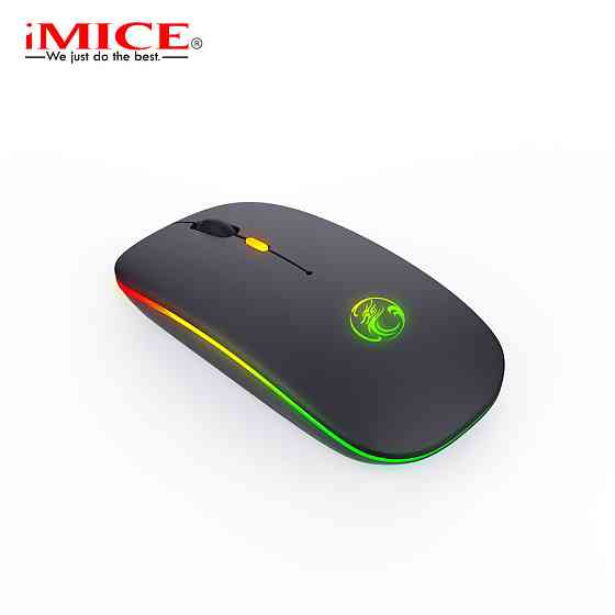 Беспроводная мышка iMice E-1300 с подсветкой, черная Киев