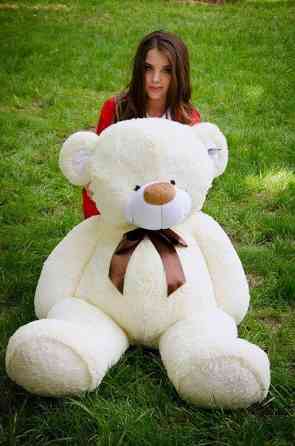 М'яка  іграшка подарунок на 8 березня плюшевий ведмедик Бойд 160 см Шампань Тернопіль