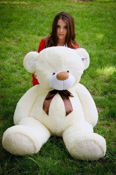 М'яка  іграшка подарунок на 8 березня плюшевий ведмедик Бойд 160 см Шампань Тернопіль - фото 3