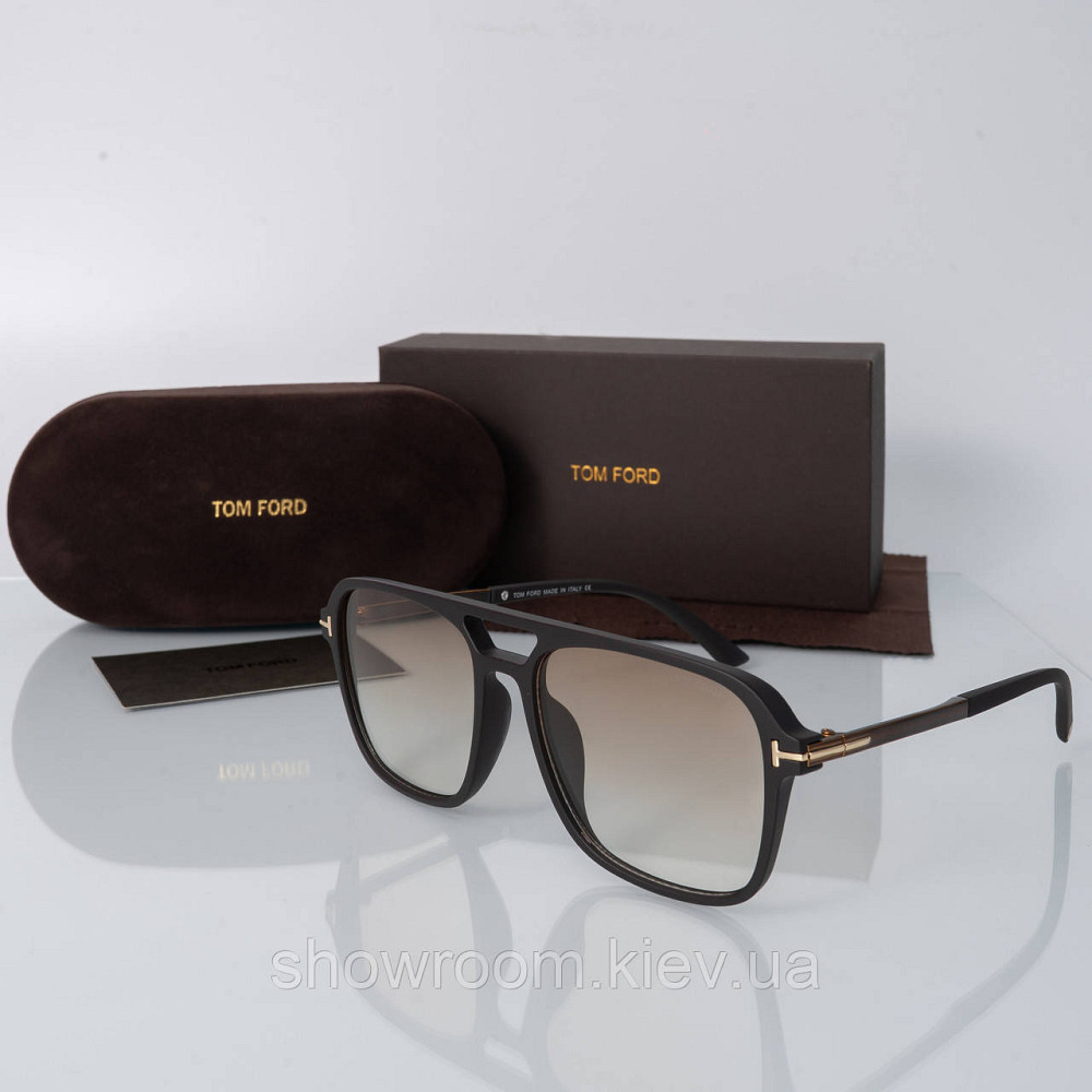 Чоловічі сонцезахисні фотохромні окуляри хамелеони Tom Ford (1821) brown Київ - фото 1