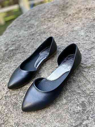Балетки жіночі ALEX BELL 700Z/1-1-20AP чорні (весна-осінь, шкіра натуральна) (3100) 37р.38р.39р Коломия