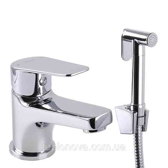 Змішувач для умивальника TOPAZ CAPRI TCA-15206-H43 гігієн. з стоп-лійкою, вбудований клапан, D35 Чернівці