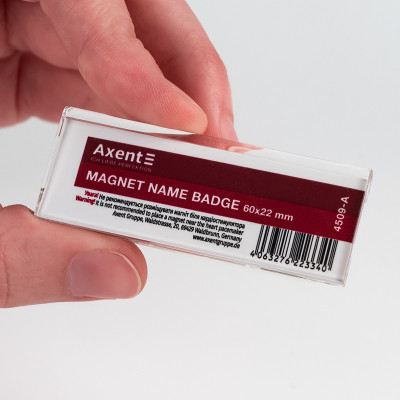 Бейдж Axent акриловый на магните 4509 (60х22 мм) (4509-A) Винница - изображение 3