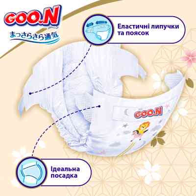 Підгузки GOO.N Premium Soft 5-9 кг Розмір 3 M на липучках 64 шт (F1010101-154) Вінниця