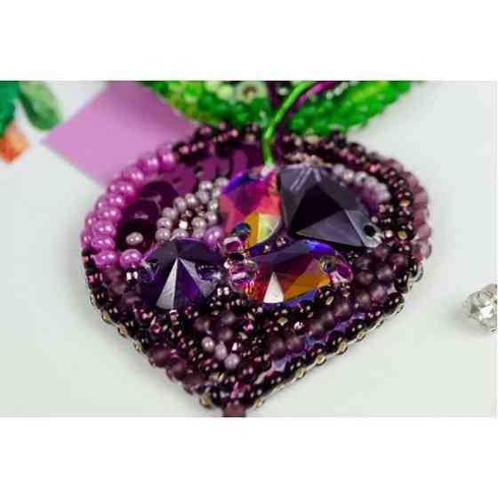 Набір для вишивання бісером прикраси "Бурячок" AD-231 на натуральному полотні Вінниця