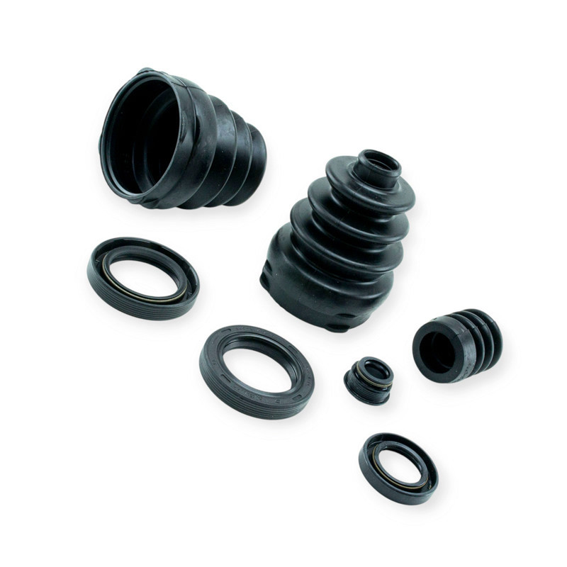 Ремкомплект ЗАЗ 1102 Таврия з двумя внутриннеми пыльниками (полуосевые манжеты з acm черный) КРТ КПП Мукачево - изображение 1