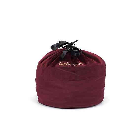 Оксамитовий мішечок для зберігання іграшок Liebe Seele Wine Red Large Storage Bag Cylindrical, 24х25 Sex Aura Київ