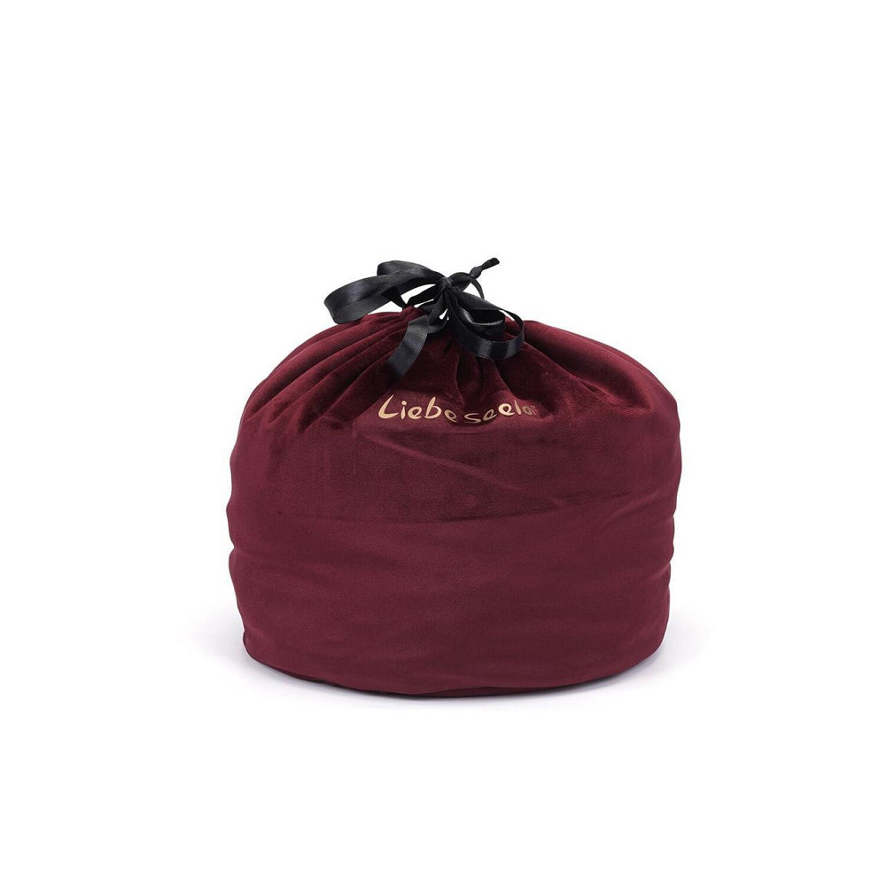 Оксамитовий мішечок для зберігання іграшок Liebe Seele Wine Red Large Storage Bag Cylindrical, 24х25 Sex Aura Київ - фото 1