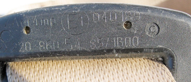 Mercedes-Benz  A2208605485 1B00 Ремінь безпеки передній правий бежевий S-Class W220 Одеса - фото 2