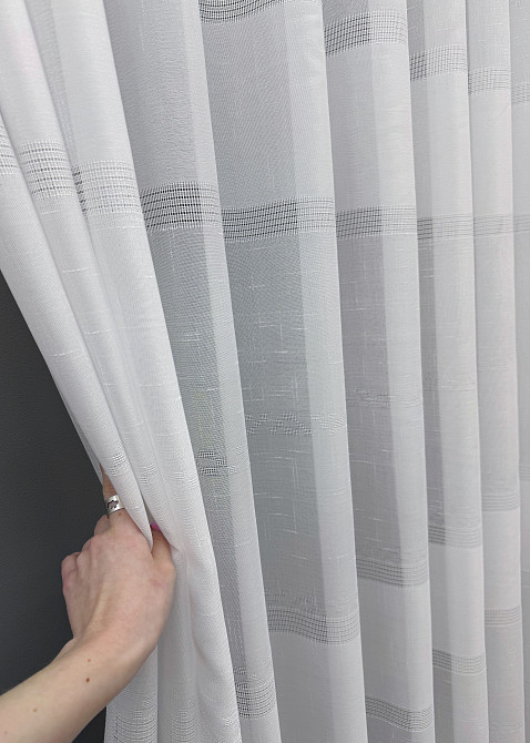 Тюль VR-Textil 1354т Мережка Льон Білий 250х270 см (42-1036) Київ - фото 6