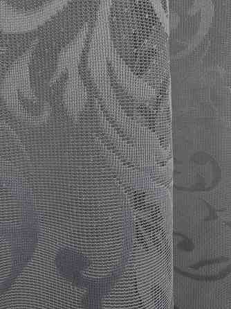Тюль VR-Textil 1484т Жакард з вишивкою графітовий 300х270 см (40-323) Київ