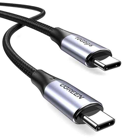 Кабель USB 3.1 Type-C M-M, 1 м, 100W （10Gbps）Чорний, US355 UGREEN Вінниця