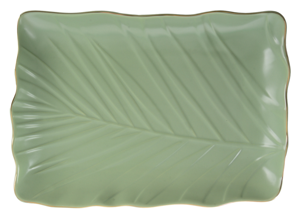 Блюдо Limited Edition Leaf Green Gold (6990675) Київ - фото 1