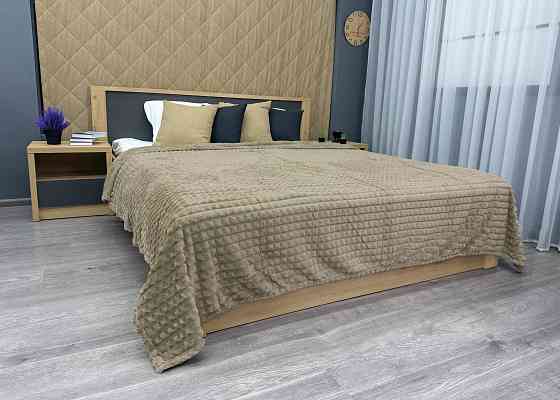 Плед-покривало Кубик 200х220 см (+-10см) Тауп (87-230) Київ