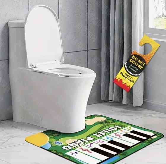 Музыкальный коврик пианино для туалета one size зеленый Киев