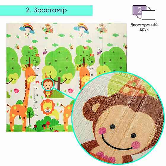 Развивающий термоковрик детский 180х200х0.8см 