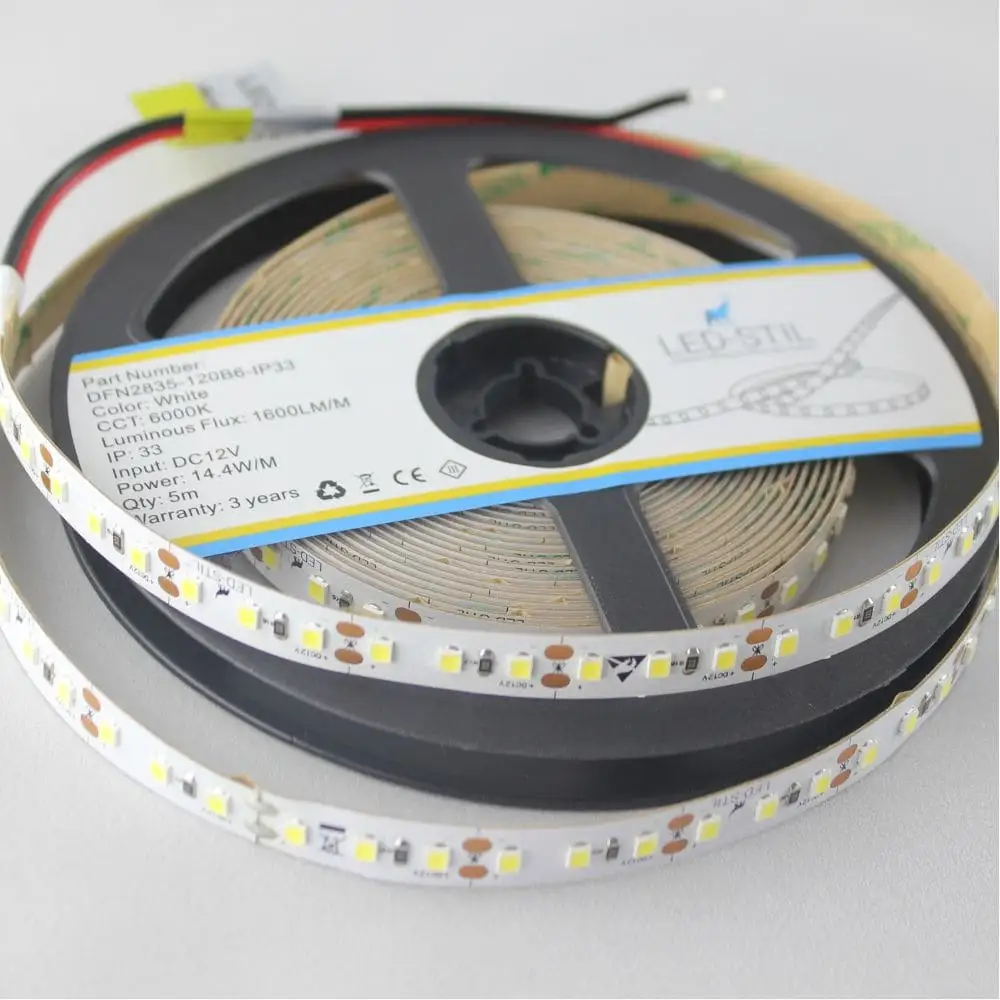 LED-STIL LED стрічка LED-STIL 6000K, 14,4 Вт/м 2835, 120 діодів, IP33, 12V, 1600 LM, холодне св Коломыя - изображение 1