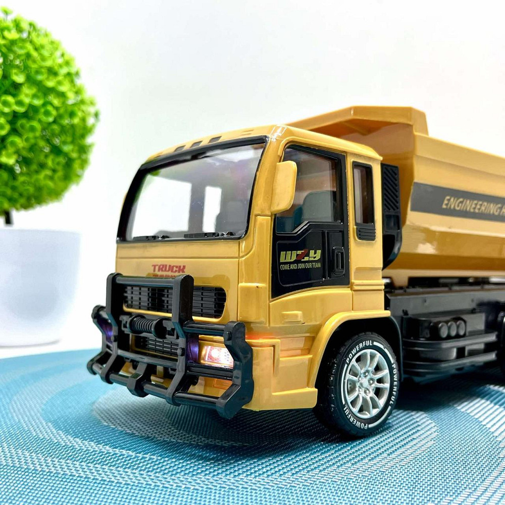 Машина самоскид на радіокеруванні світло фар 30 см Жовтий (690-A2) Чернігів - фото 5