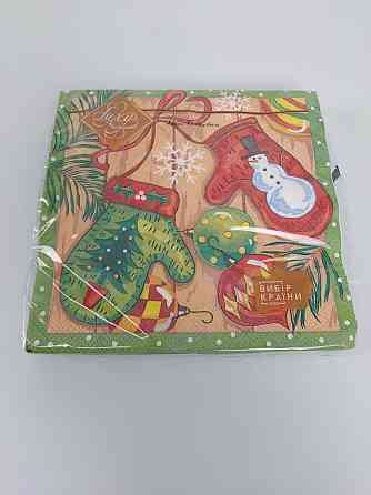 Салфетки бумажнае новогодние(ЗЗхЗЗ, 18шт)