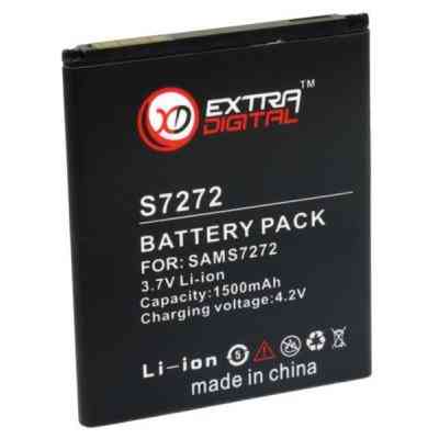 Аккумуляторная батарея Extradigital Samsung Galaxy Ace 3 Duos (1500 mAh) (BMS6298) Винница