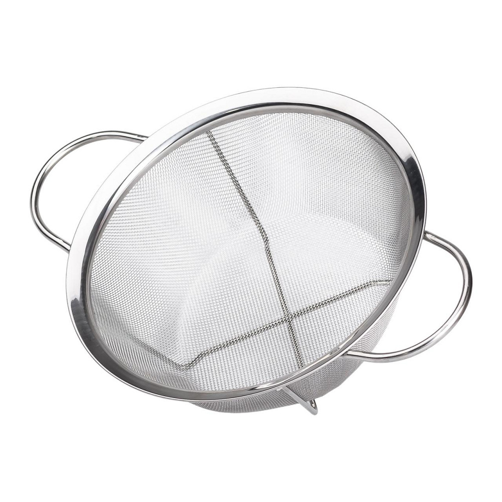 Zhongjing Друшляк з двома ручками 25 см дрібнокомірчаста сітка з нержавіючої сталі HP-19-2-25CM Киев - изображение 3