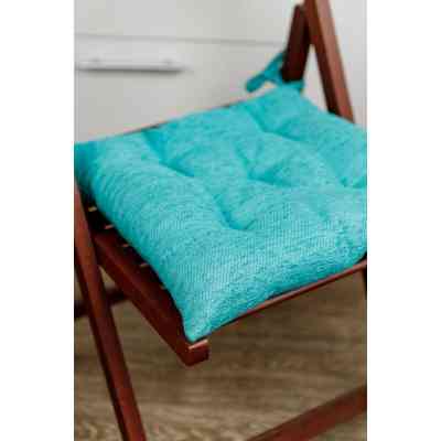 Подушка на стілець Прованс CHENILLA Бірюзова 40х40 (034857) Вінниця