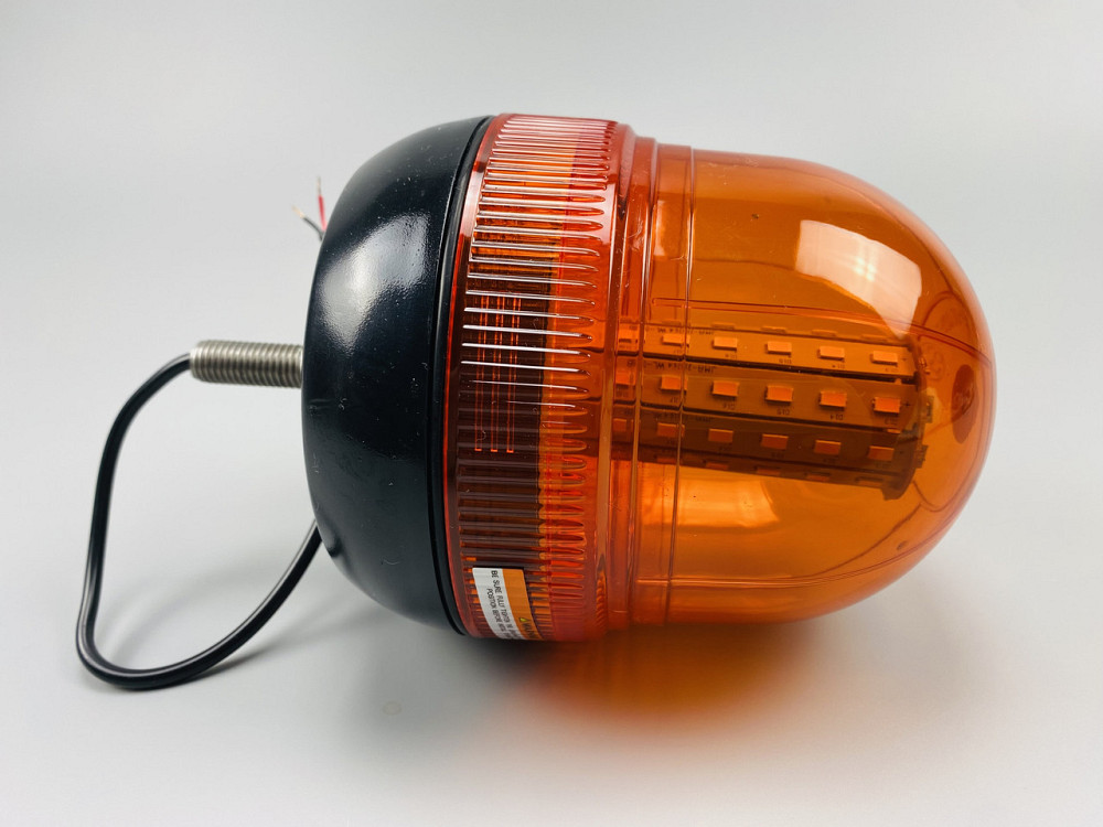 Маячок LED проблисковий 12В/24В 60 LED діодів кріплення на болт-різьблення, багатофункціональна лампа аварійна Мукачево - фото 4