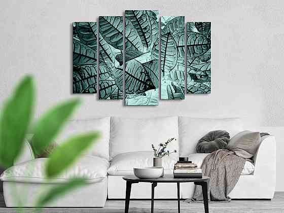 Модульна картина Листя Art-294_5 ( 80х118см ) Київ