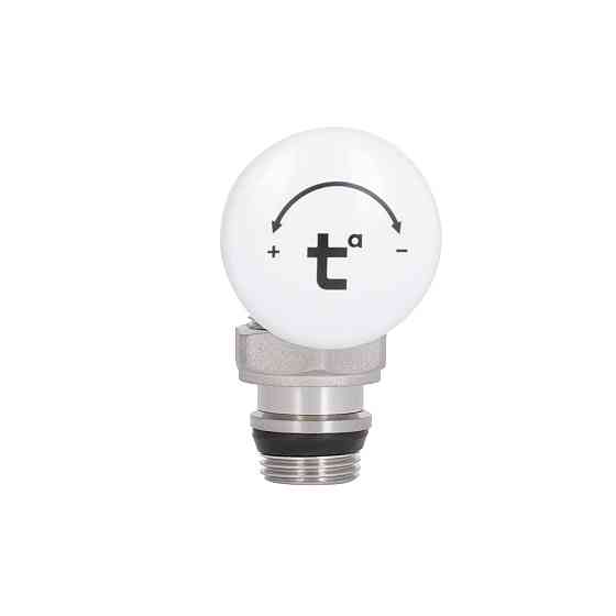 Кран радіаторний Thermo Alliance Standart Powerful 1/2" з антипротіканням кутовий SF232W15 Київ