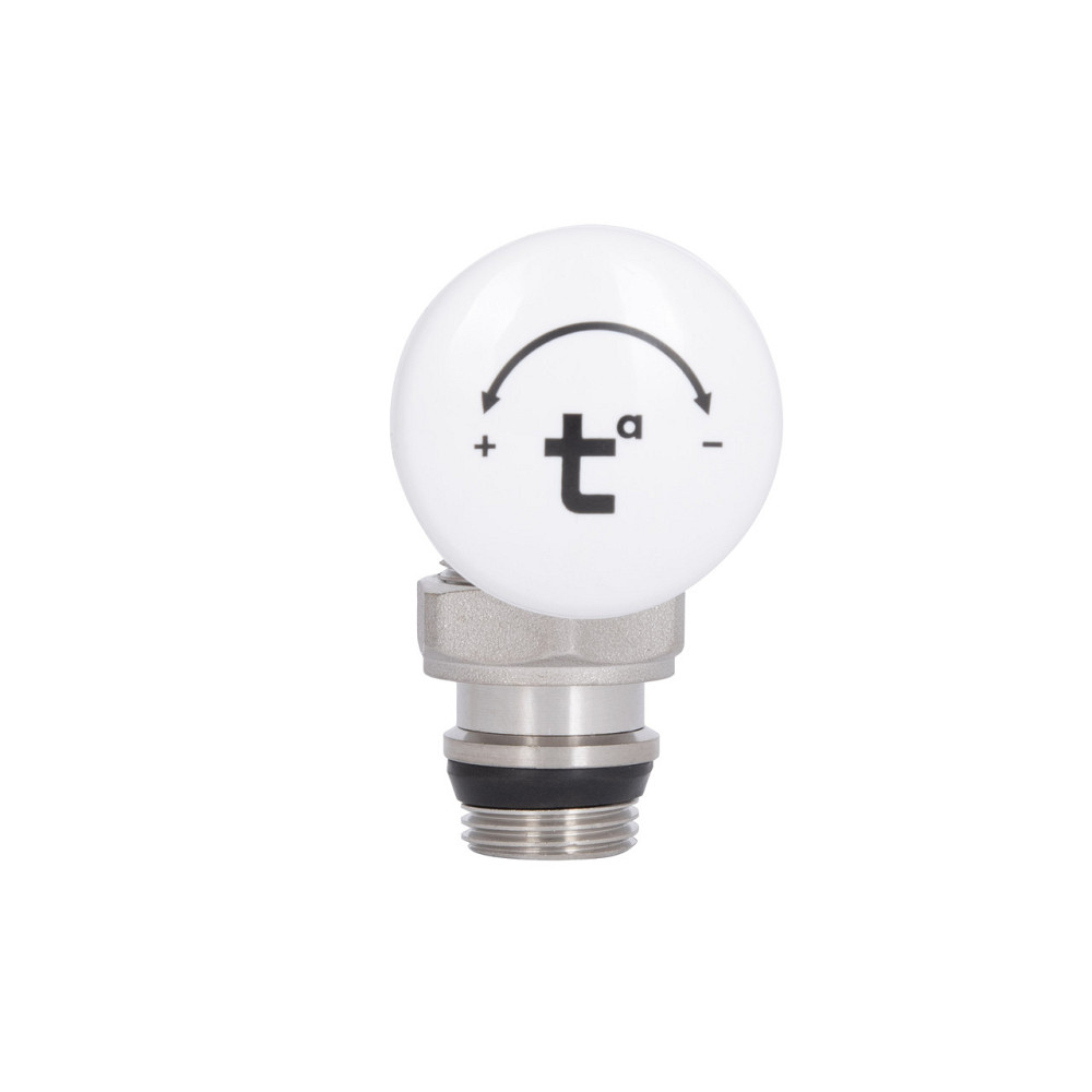 Кран радіаторний Thermo Alliance Standart Powerful 1/2" з антипротіканням кутовий SF232W15 Київ - фото 4