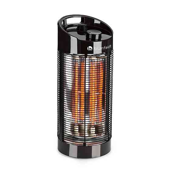 Нагрівач Heat Guru 360 1200/600 Вт 2 режими нагрівання IPX4 коливання 56 см (Німеччина, читати опис) Рівне